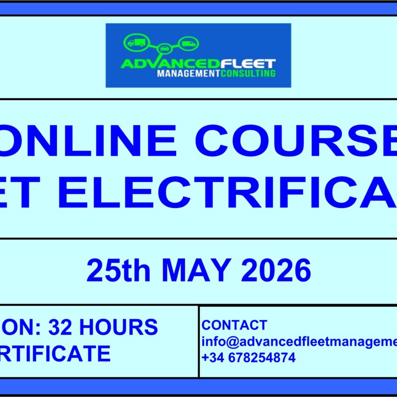 1st online training on Fleet Electrification-25th May 2026.