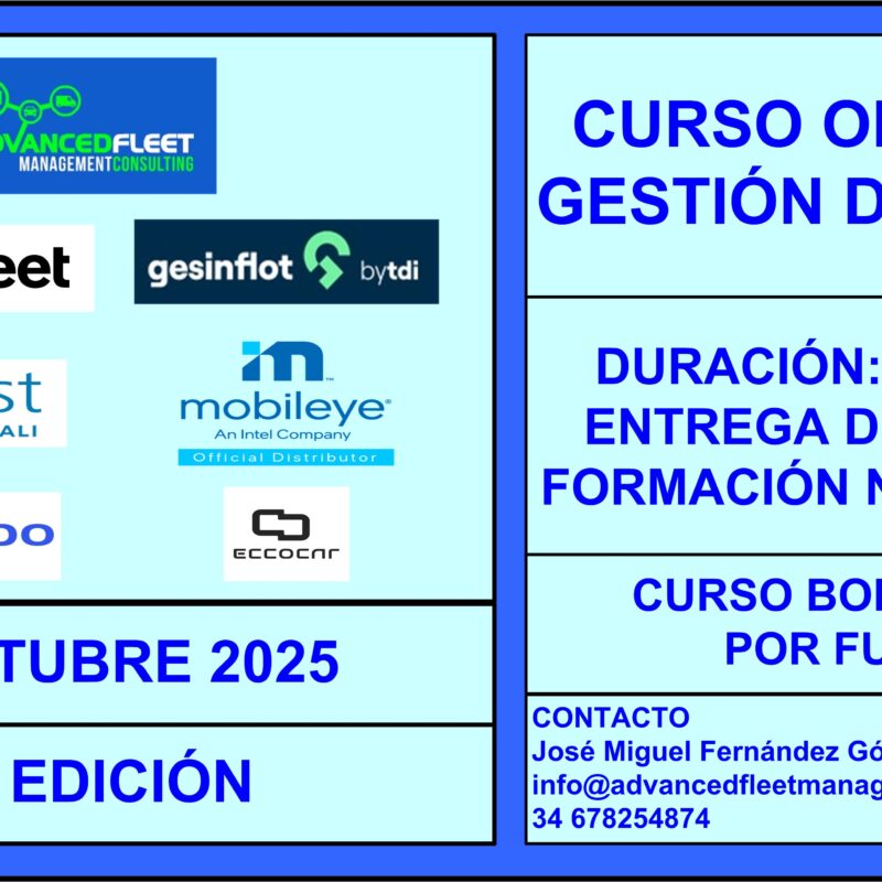 Curso online para la gestión de flotas de vehículos