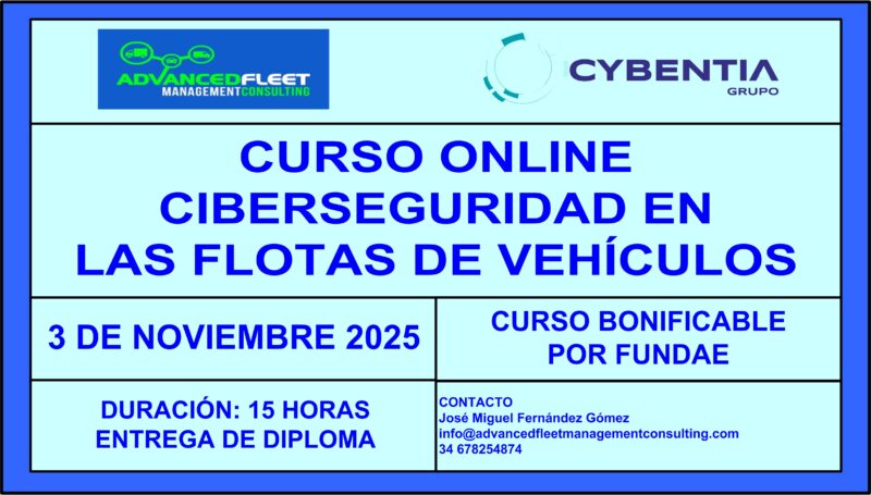 Curso online de Ciberseguridad en las flotas de vehículos.