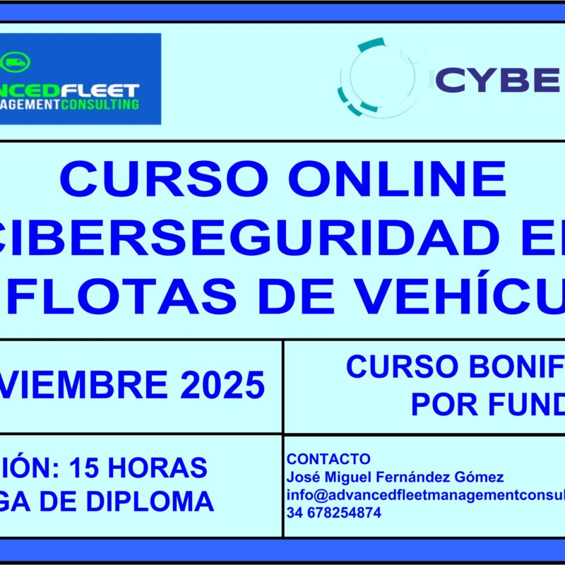 Curso online de Ciberseguridad en las flotas de vehículos.