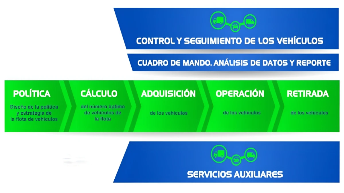 Servicios de consultoría especializados en gestión de flotas de vehículos. 