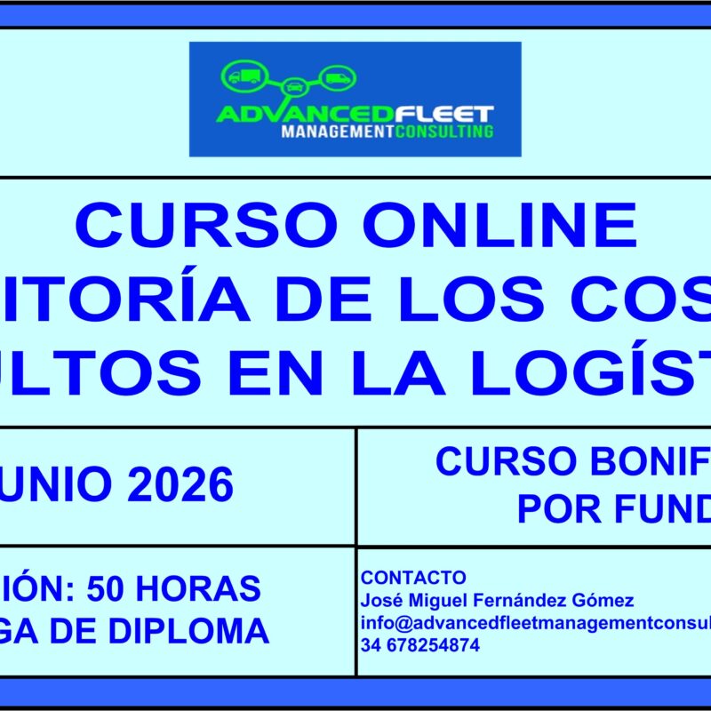 2º Curso online de Auditoría de los costes ocultos en la logística. 22 de Junio.