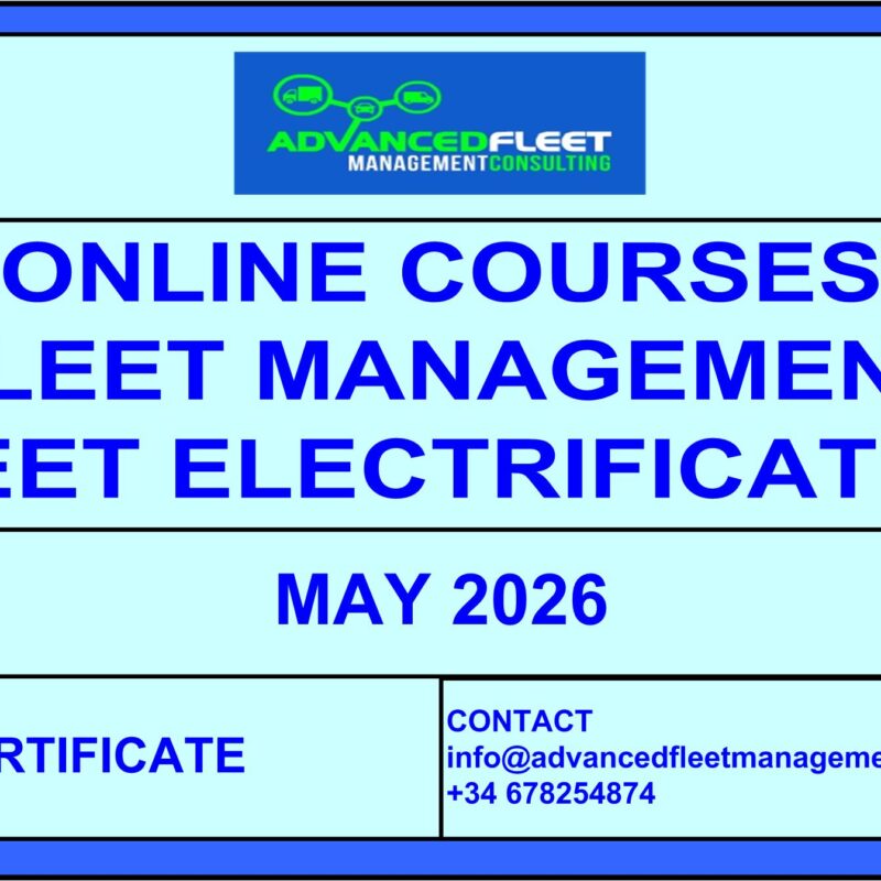 Upcoming online courses May 2026: Fleet management; Fleet electrification.