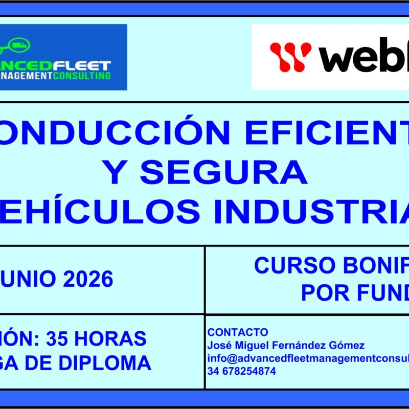 1º Curso online de Conducción eficiente y segura en vehículos industriales. 15 de Junio.